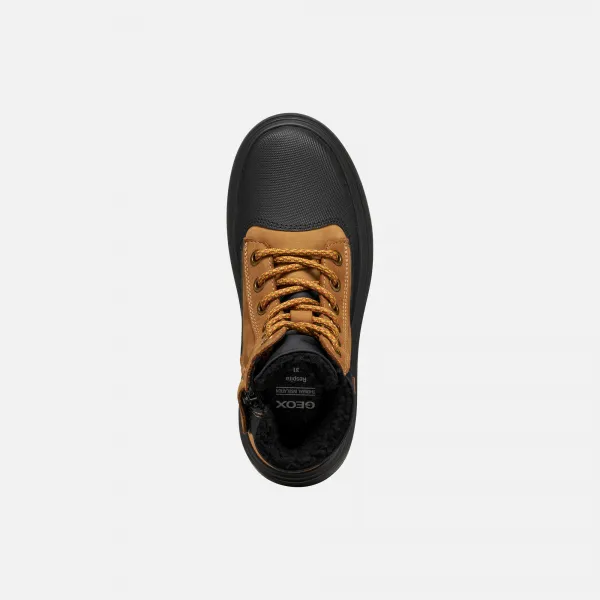 Light Brown Boys' Ankle Boots Geox Kiddartah WPF - Boys