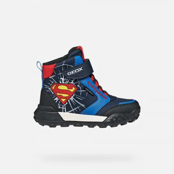 Geox Trekkyup ABX Boys' Navy Blue Ankle Boots - Boys