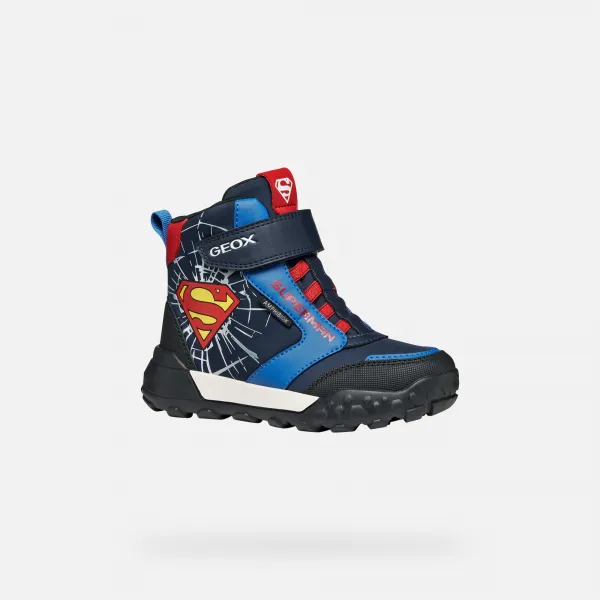 Geox Trekkyup ABX Boys' Navy Blue Ankle Boots - Boys