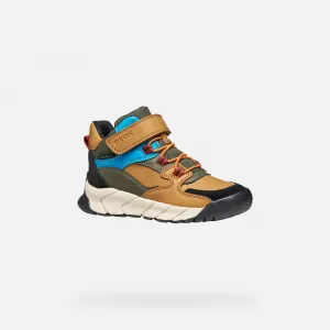 Light Brown Boys' Ankle Boots Geox Flexyper PRO - Boys