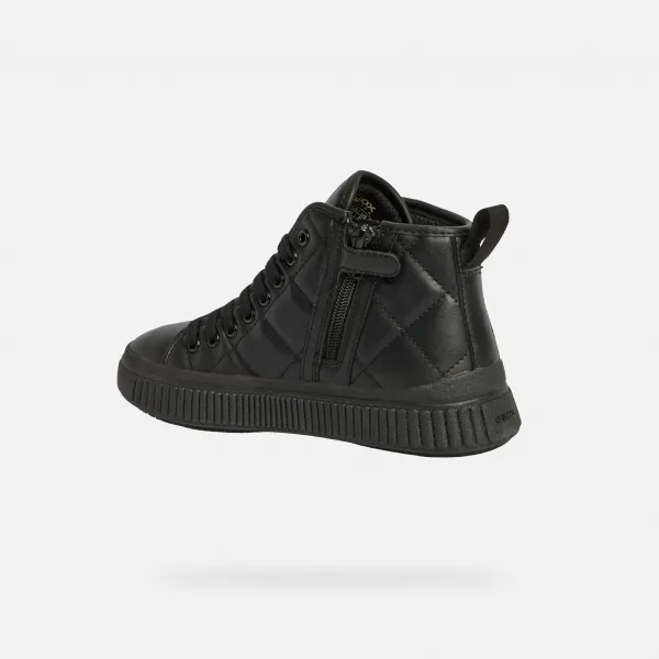 Black Girls Ankle Boots Geox Laquinny Girl - Girls
