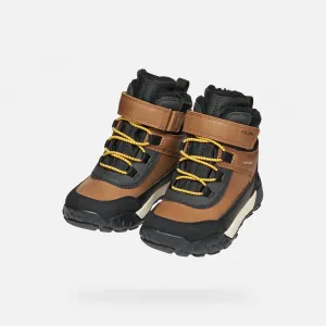 Black Boys' Ankle Boots Geox Trekkyup Boy B ABX - Boys