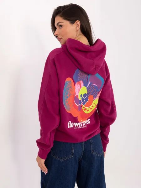Sweatshirt-D10600BK02784A-fuchsia