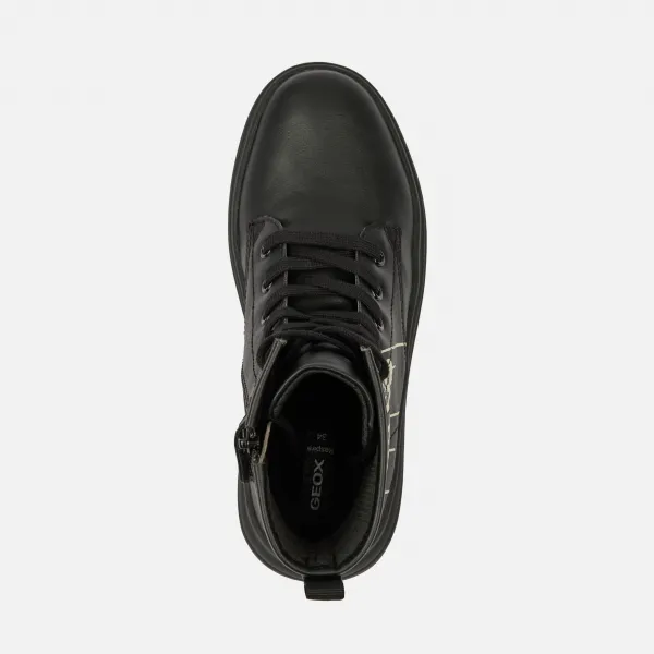Black Girls Ankle Boots Geox Phaolae Girl - Girls