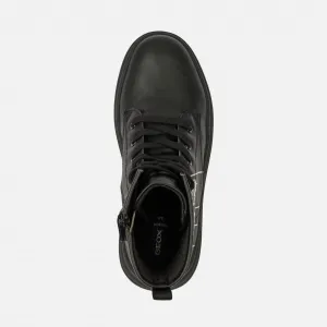 Black Girls Ankle Boots Geox Phaolae Girl - Girls