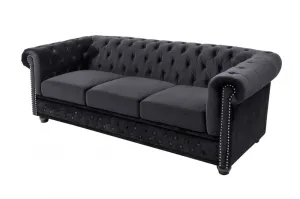 Chesterfield pohovka 3-miestna MIDAS Dekorhome