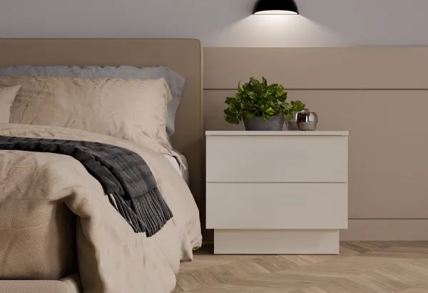 TP Living Nočný stolík Amber 55 cm kašmírový