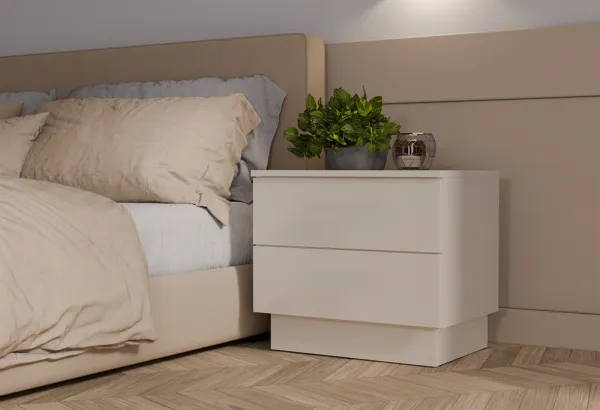 TP Living Nočný stolík Amber 55 cm kašmírový