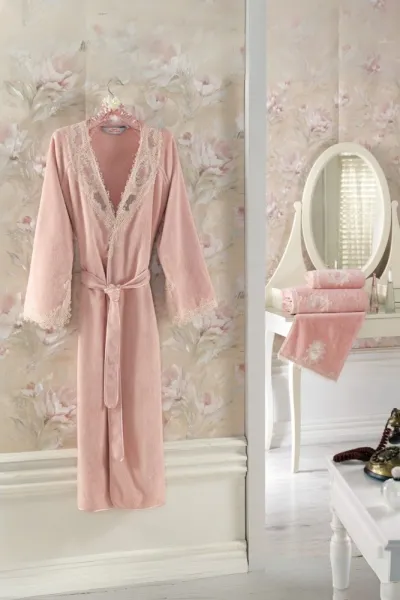 Soft Cotton Dámsky elegantný župan DESTAN v darčekovom balení