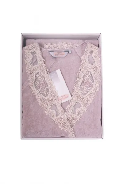 Soft Cotton Dámsky elegantný župan DESTAN v darčekovom balení