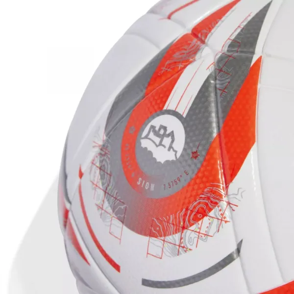 Futbalová lopta ADIDAS W EURO25 LGE F WHITE SILVMT LUCLEM