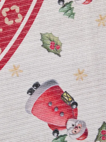Koberec Toy's Delight Villeroy & Boch Santa Claus krémový / červený kruh