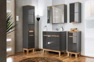 ArtCom Skrinka pod umývadlo BALI Grafit 820 | 60 cm