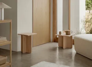 Odkladací stolík, kolekcia ENGAWA | V 37 cm, Š 45 cm, H 45 cm - Dub - Blomus