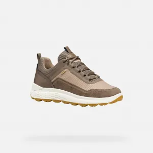 Beige women's sneakers Geox Spherica 4x4 B ABX - Women's