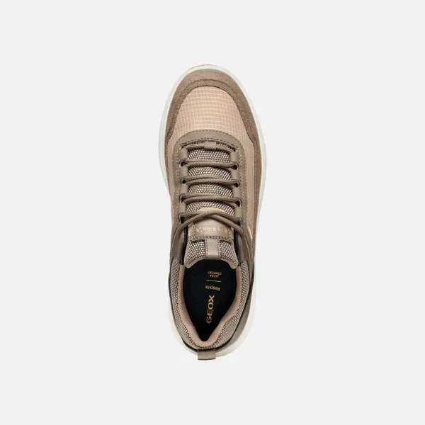 Beige women's sneakers Geox Spherica 4x4 B ABX - Women's