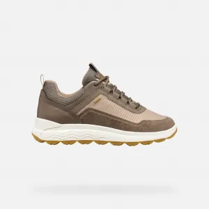 Beige women's sneakers Geox Spherica 4x4 B ABX - Women's
