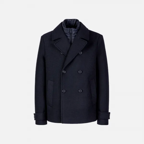 Men's Dark Blue Coat Geox Claudio - Men's