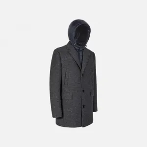 Grey Men's Coat Geox Claudio - Men's