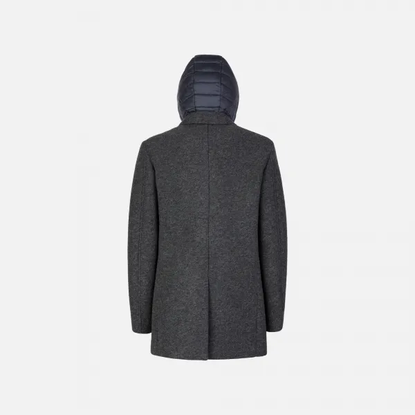 Grey Men's Coat Geox Claudio - Men's