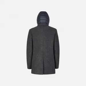 Grey Men's Coat Geox Claudio - Men's