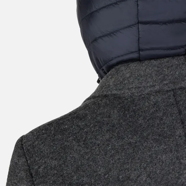 Grey Men's Coat Geox Claudio - Men's