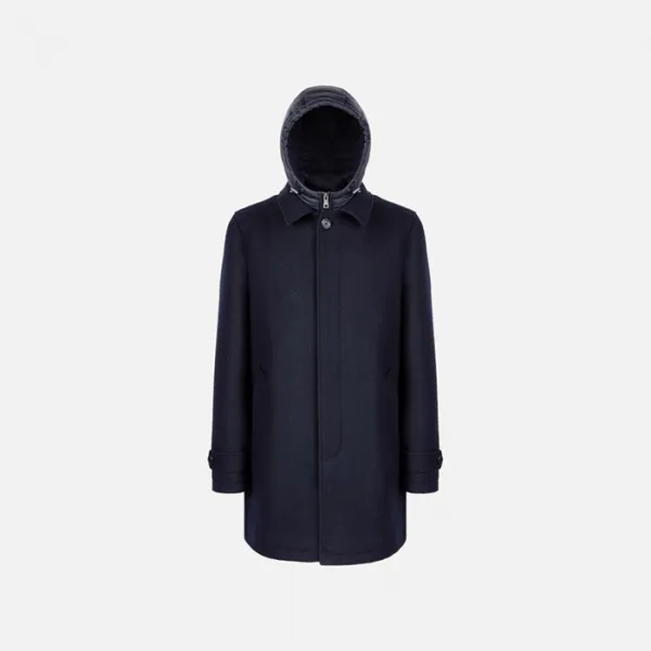 Men's Dark Blue Coat Geox Monreale - Men's