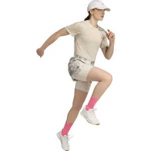 adidas OWN THE RUN SPRAY DYE 2IN1 W Dámske športové šortky, béžová, veľkosť