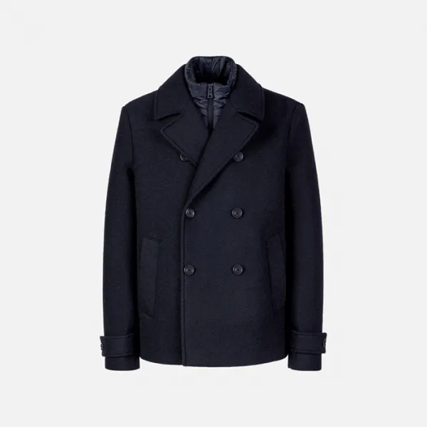 Men's Dark Blue Coat Geox Claudio - Men's