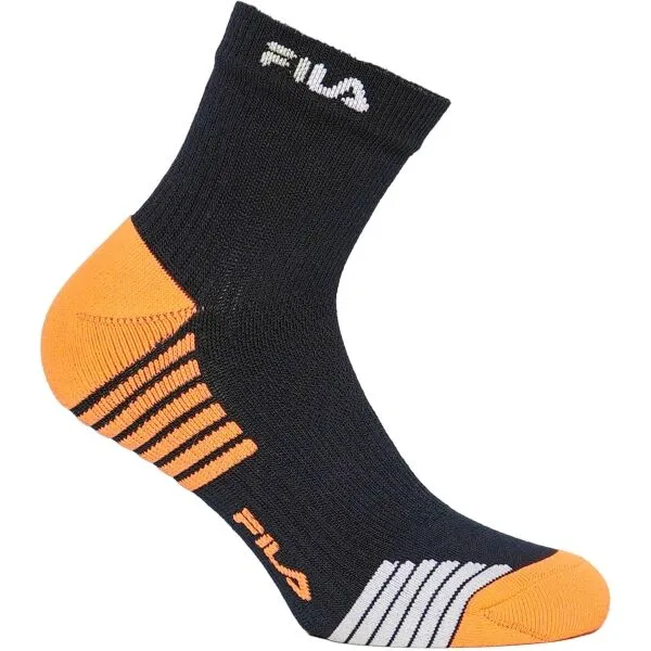 Fila QUARTER HALF TERRY Unisex ponožky, čierna, veľkosť 43-46