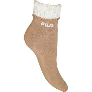 Fila LIFESTYLE QUARTER FULL TERRY Dámske ponožky, hnedá, veľkosť 35-38