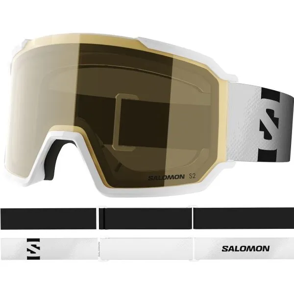 Salomon S/VIEW 3 ACCESS Unisex lyžiarske okuliare, sivá, veľkosť
