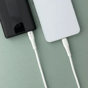 Forcell F-Energy kábel USB-C - USB-C, QC4.0, PD, 5A, 100W, 1 m, biely