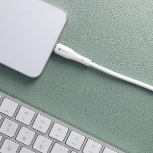 Forcell F-Energy kábel USB-C - USB-C, QC4.0, PD, 5A, 100W, 1 m, biely