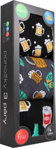 3PACK veselé ponožky Lonka viacfarebné (Debox mix E) M