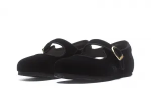 Birkenstock Santa Clarita Velvet W "Black" (1030802)