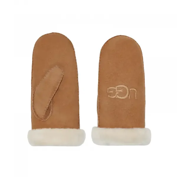 UGG Sheepskin Embroider Mitten "Chestnut" (20932-CHESTNUT)