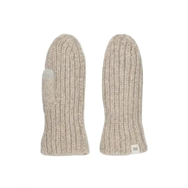 UGG Chunky Rib Mitten "Light Grey" (101022-LIGHT-GREY)