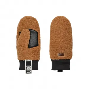 UGG UGGFluff Mitten With Logo Tape "Chestnut" (101099-CHESTNUT)