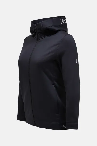Mikina Peak Performance W Rider Tech Zip Hood Black