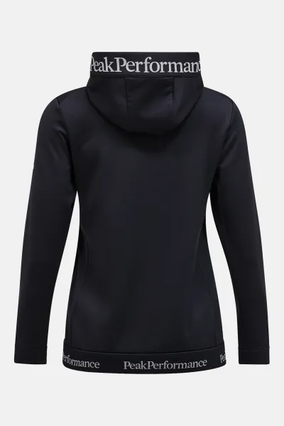 Mikina Peak Performance W Rider Tech Zip Hood Black