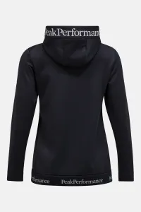 Mikina Peak Performance W Rider Tech Zip Hood Black