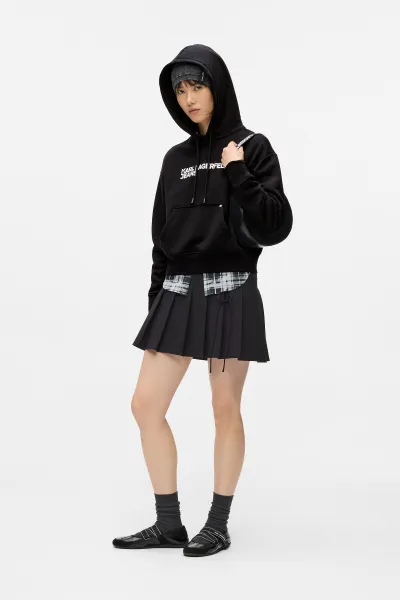 Mikina Karl Lagerfeld Jeans Klj Reg Logo Hoodie Black