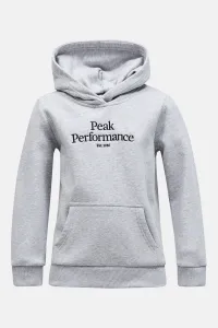 Mikina Peak Performance Jr Original Hood Mel Med Grey Mel