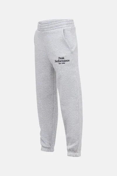 Tepláky Peak Performance Jr Original Pants Mel Med Grey Mel