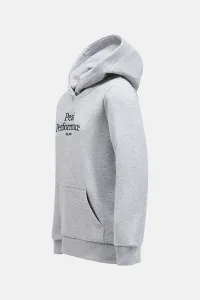 Mikina Peak Performance Jr Original Hood Mel Med Grey Mel