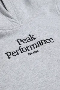Mikina Peak Performance Jr Original Hood Mel Med Grey Mel