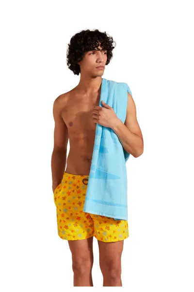 Uterák Vilebrequin Solid Organic Cotton Beach Towel Santorin