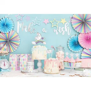 PartyDeco Rozetky pastelové farebné 30x25x21cm 3ks
