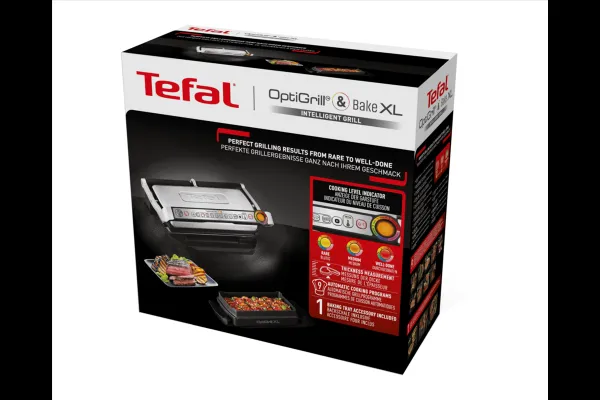 Elektrický gril Tefal Optigrill+ & Bake XL GC724D12 Čierna/Nerezová